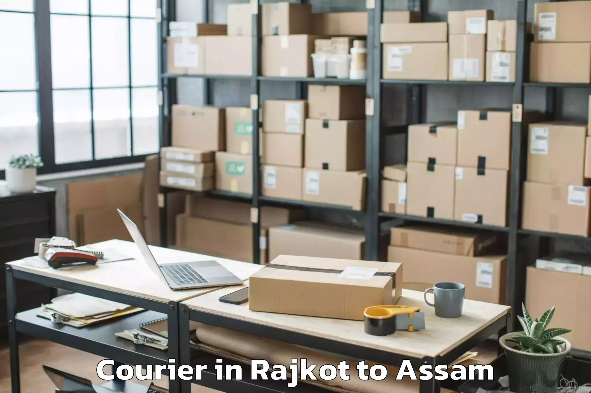 Book Rajkot to Bijni Pt Courier Online